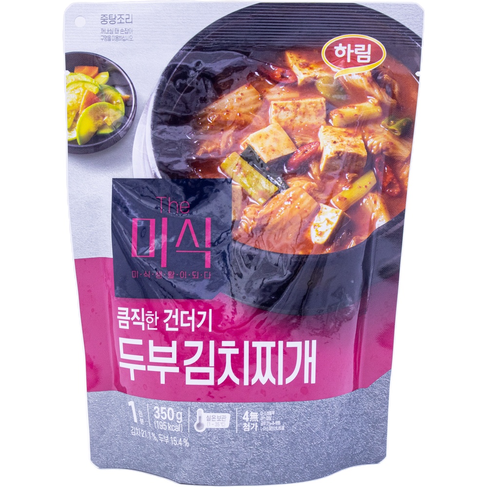 하림 더미식 큼직한 건더기 두부김치찌개 350g