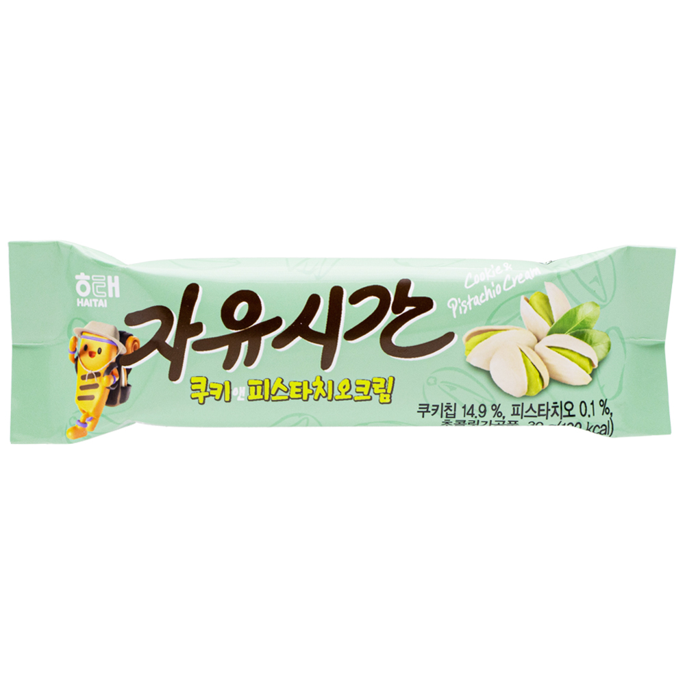 해태 자유시간 쿠키앤피스타치오크림 30g