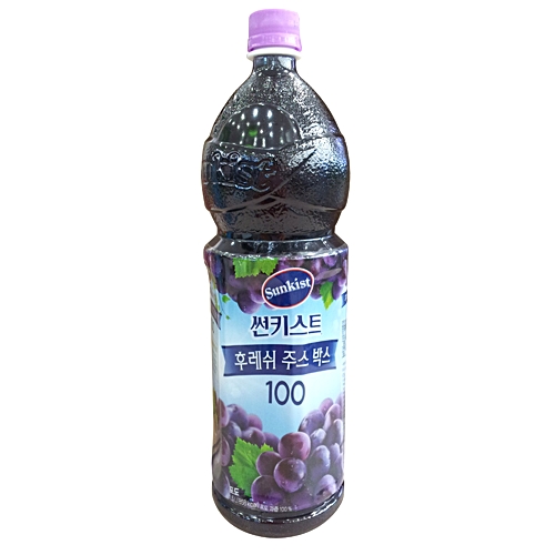 해태 썬키스트 후레쉬 주스 박스 100 포도 1.5L