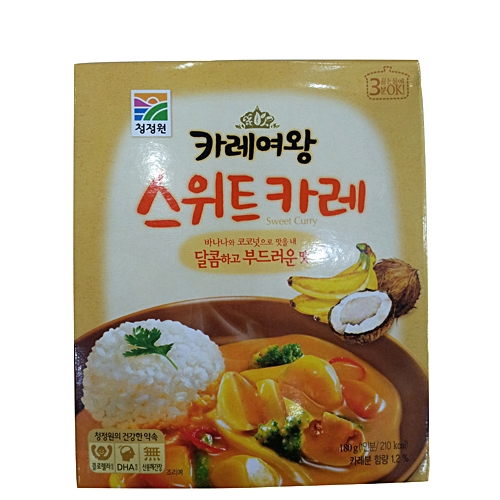 대상 청정원 카레여왕 스위트카레 180g