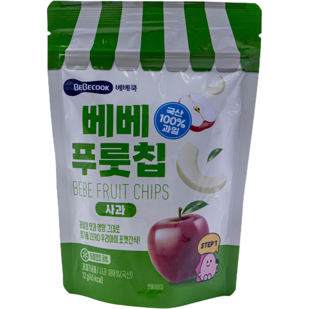 베베쿡 리얼 푸룻칩 사과 12g