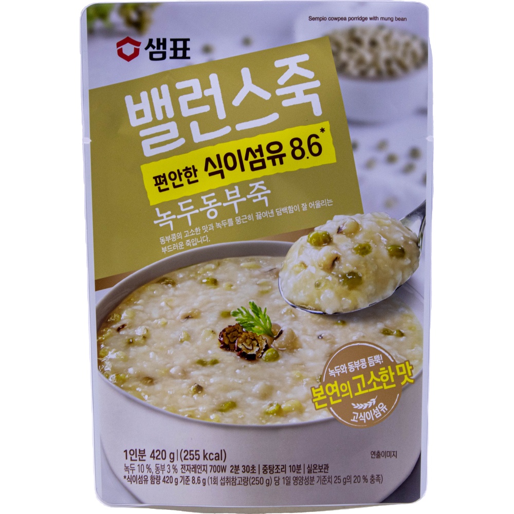 샘표 밸런스죽 녹두동부죽 420g