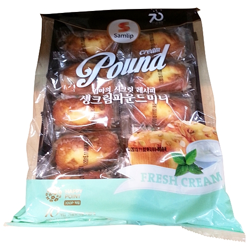 삼립 엄마의시크릿레시피 생크림파운드미니 360g