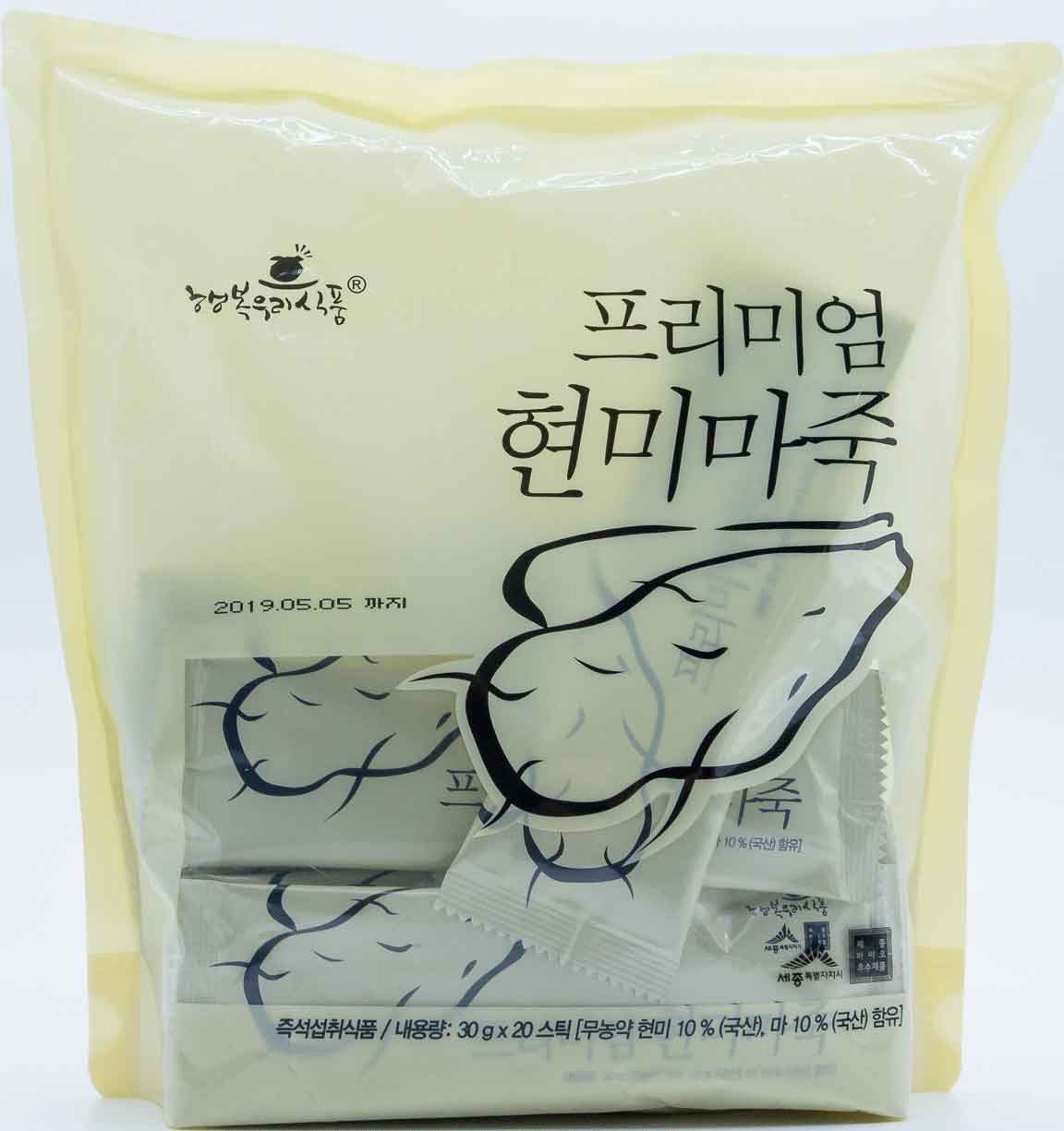 행복우리식품 프리미엄 현미 마죽 600g