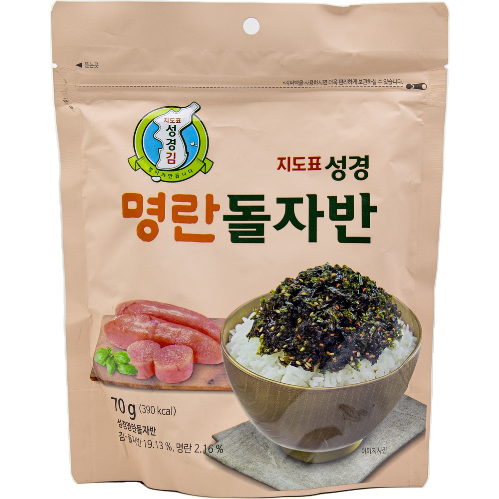성경식품 지도표성경 명란 돌자반 70g