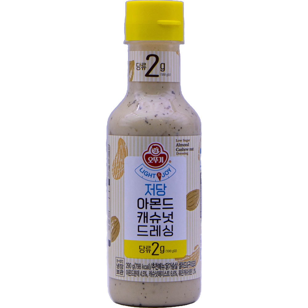 오뚜기 라이트앤조이 저당 아몬드 캐슈넛 드레싱 290g