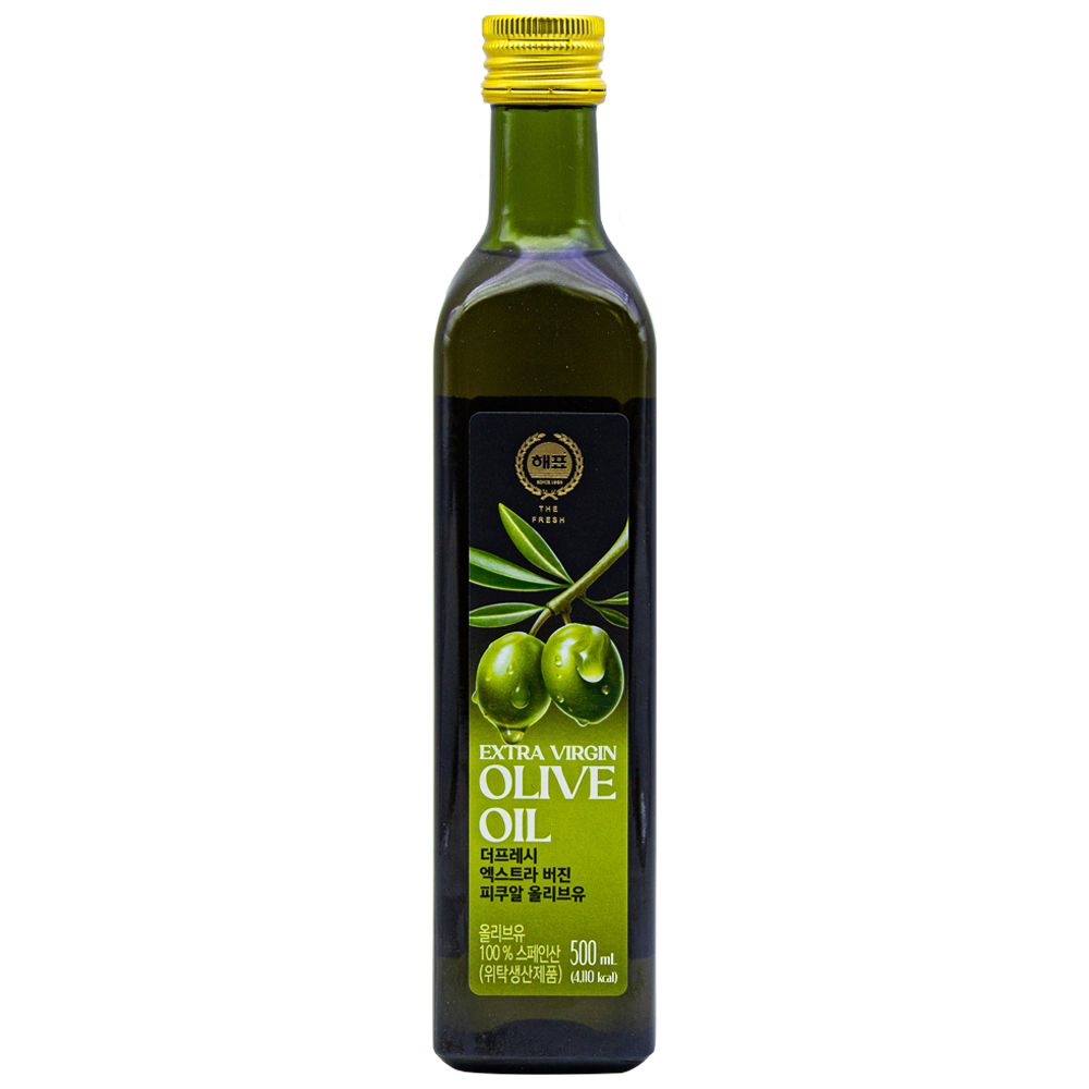 해표 더프레시 엑스트라 버진 피쿠알 올리브유 500mL