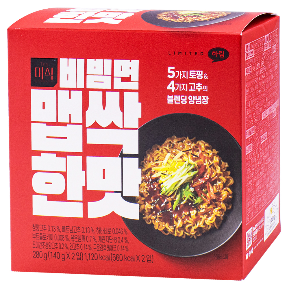 하림 더 미식 비빔면 맵싹한맛 280g