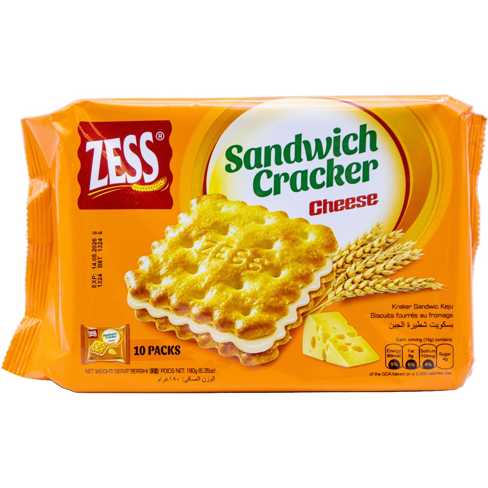 오리엔탈푸드 제스 샌드위치 크래커 치즈맛 18g