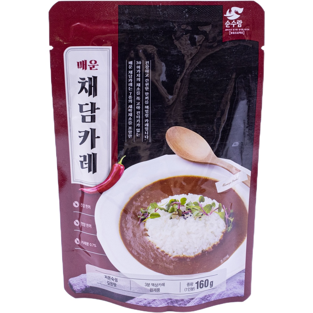 순수람 진안고원 매운 채담카레 160g