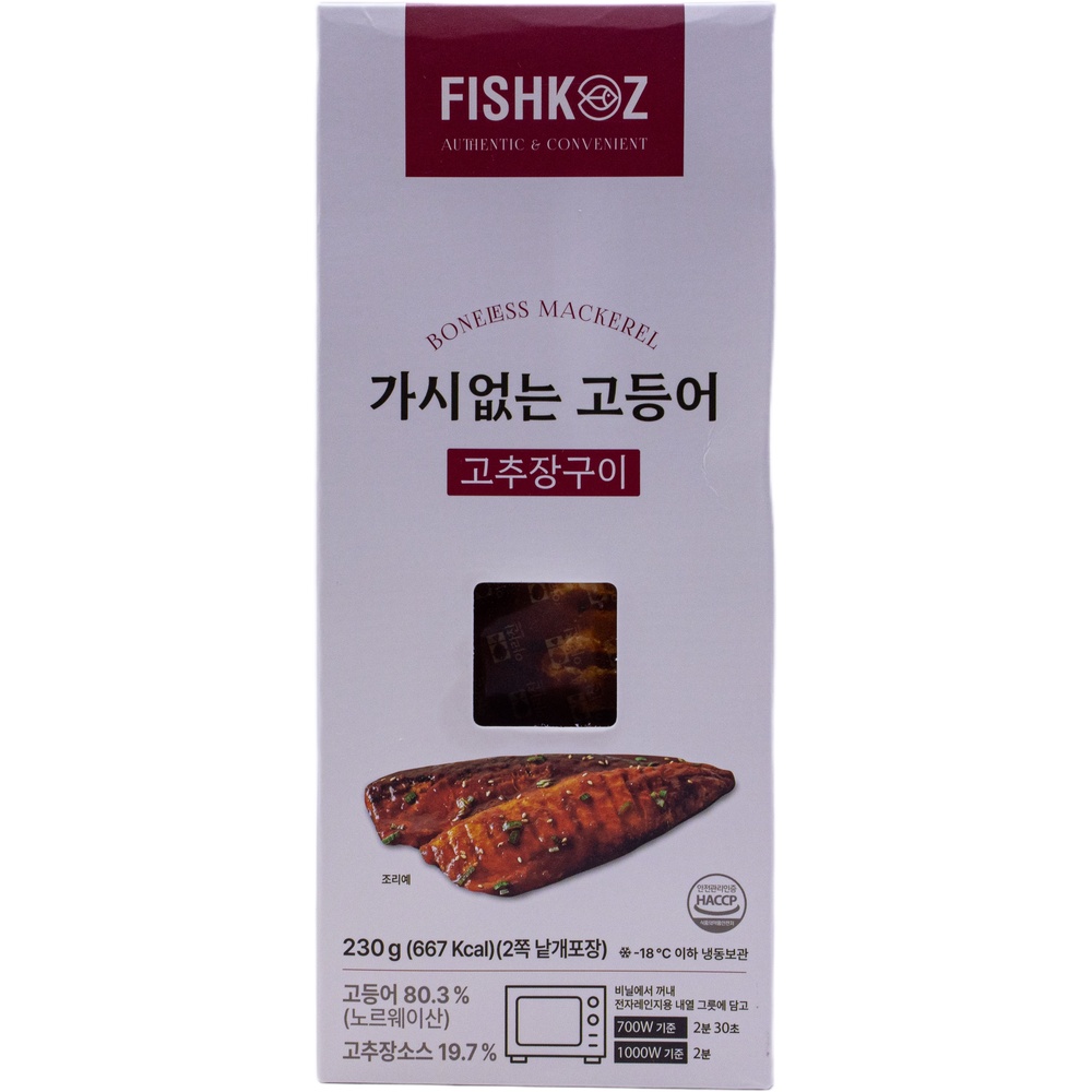 씨글로벌 피쉬코즈 가시없는 고등어 고추장구이 100g
