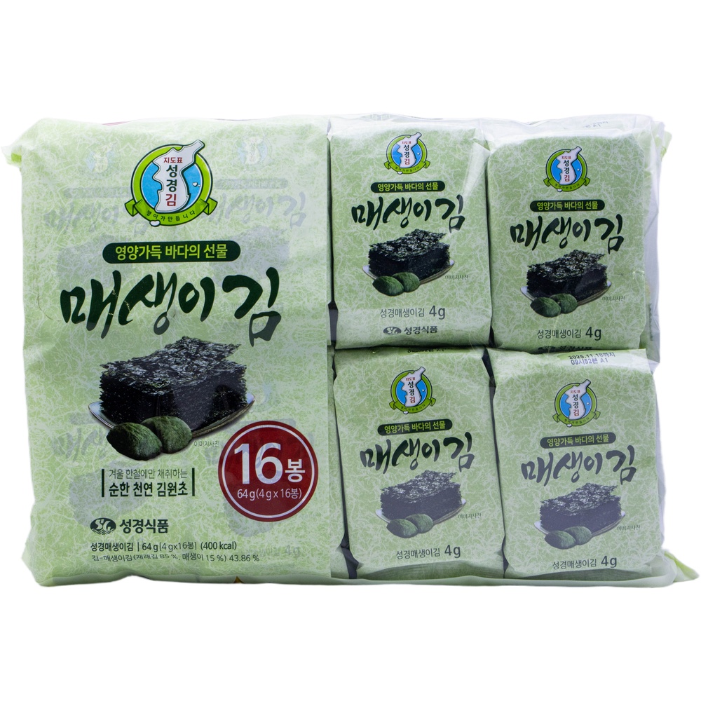 성경식품 지도표성경 매생이김 4g