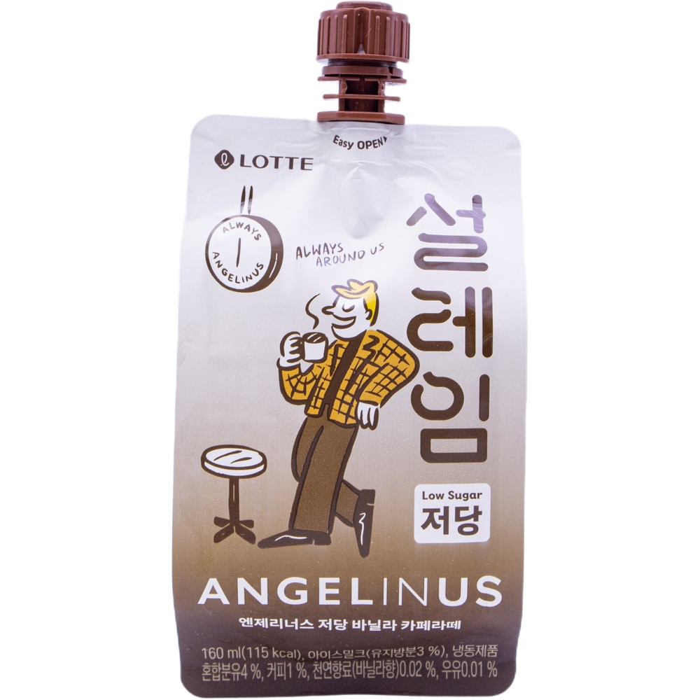 롯데 설레임 엔젤리너스 저당 바닐라 카페라떼 160mL