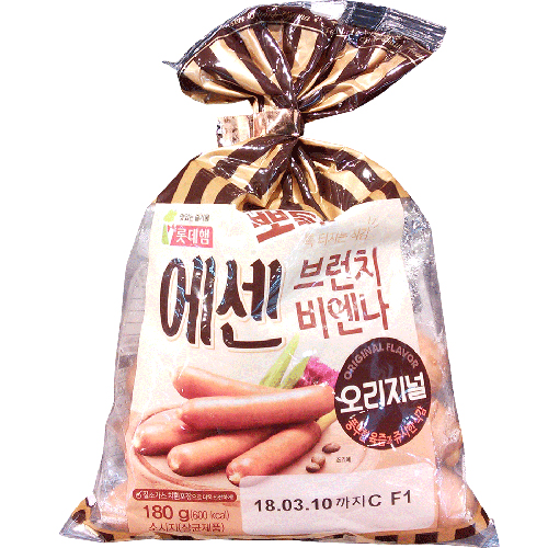 롯데햄 에센 브런치 비엔나 오리지널 180g