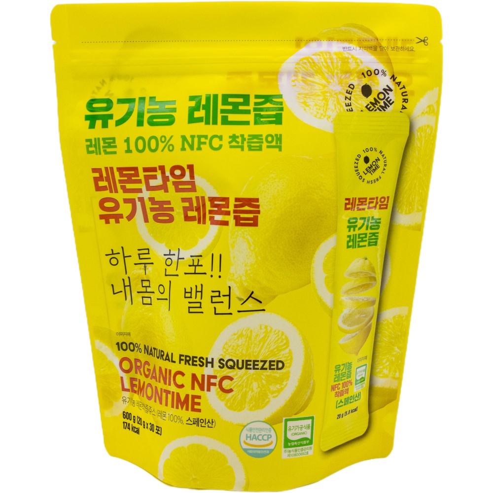 레몬타임 유기농 레몬즙 20g