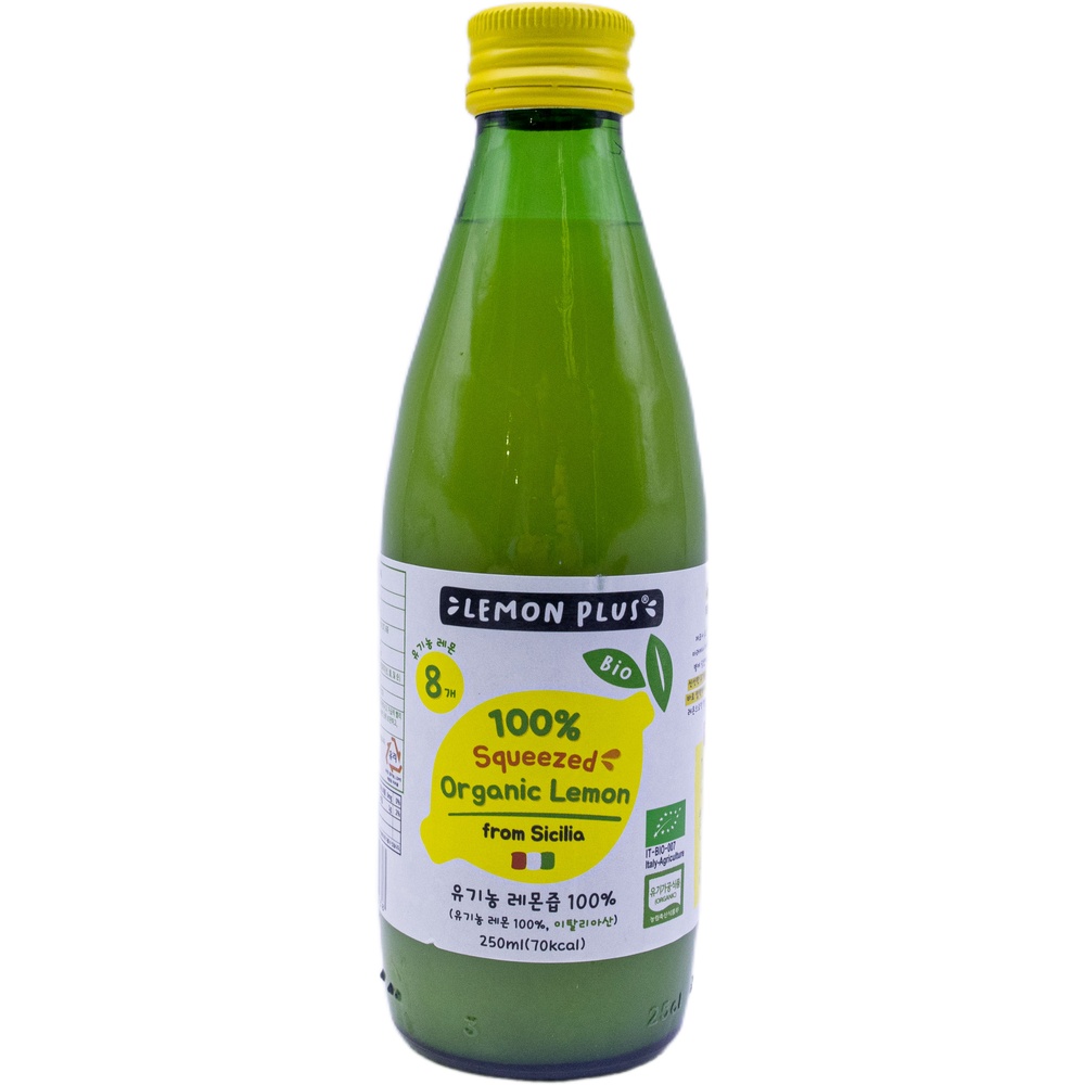 유로푸드 레몬플러스 유기농 레몬즙 100% 250mL