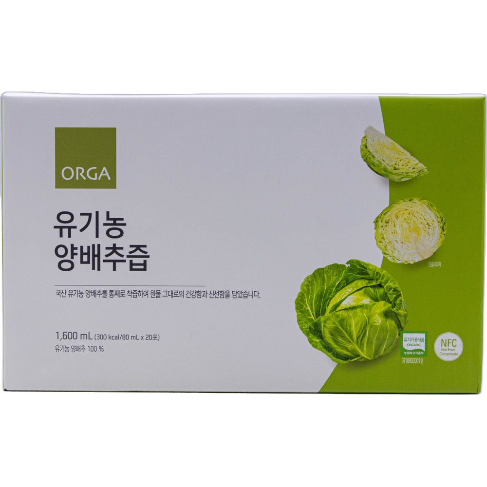 풀무원 올가 유기농 양배추즙 80mL