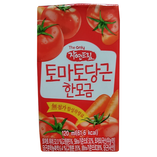 자연드림 토마토당근한모금 120ml