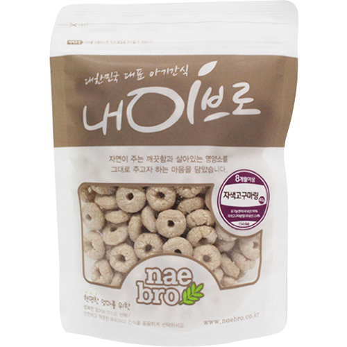 퓨어잇핑거 동그란 자색고구마링 40g