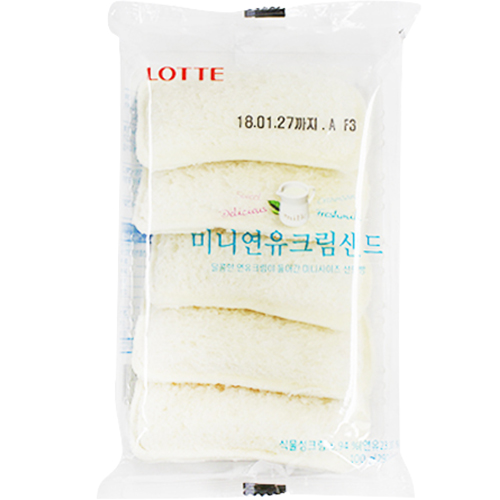 롯데 미니연유크림샌드 100g