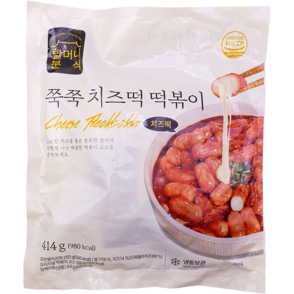할머니분식 쭉쭉 치즈떡 떡볶이 414g