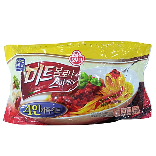 오뚜기 면사랑 미트볼로냐 스파게티 1372g