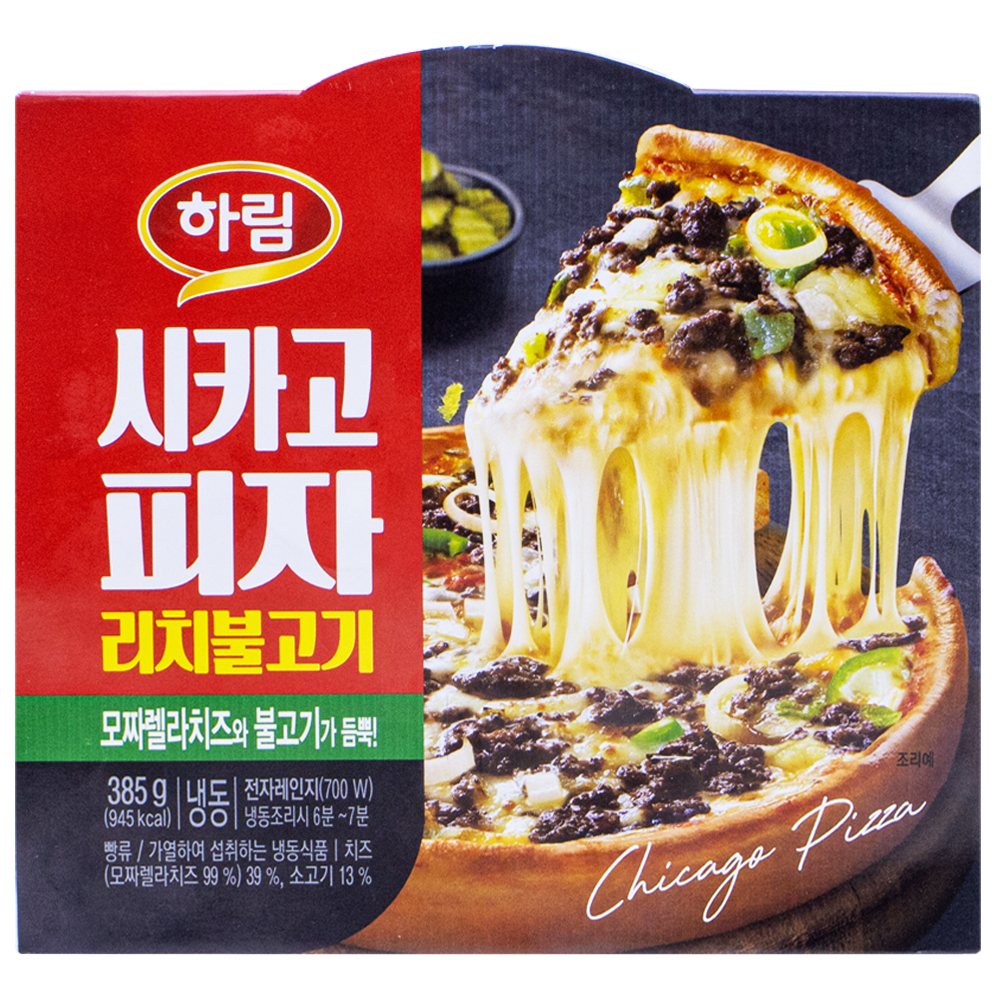 하림 시카고피자 리치불고기 385g