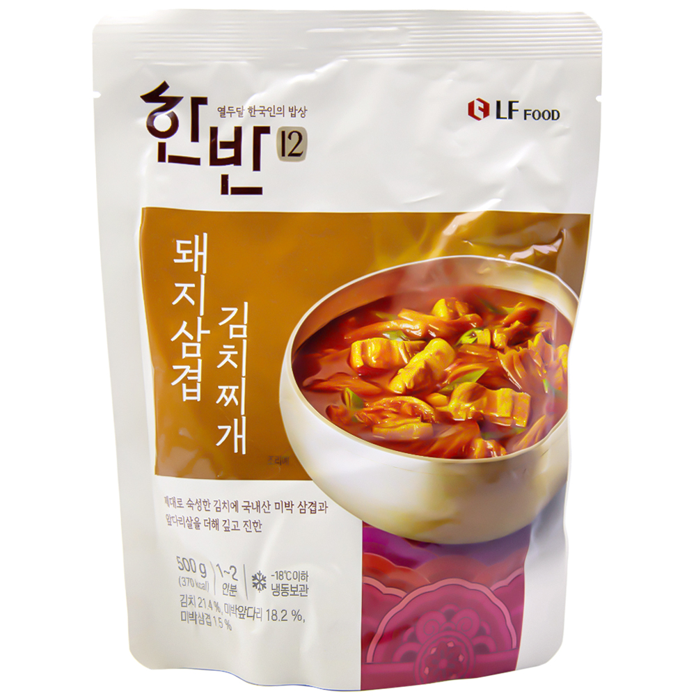 엘에프푸드 한반12 돼지삼겹 김치찌개 500g