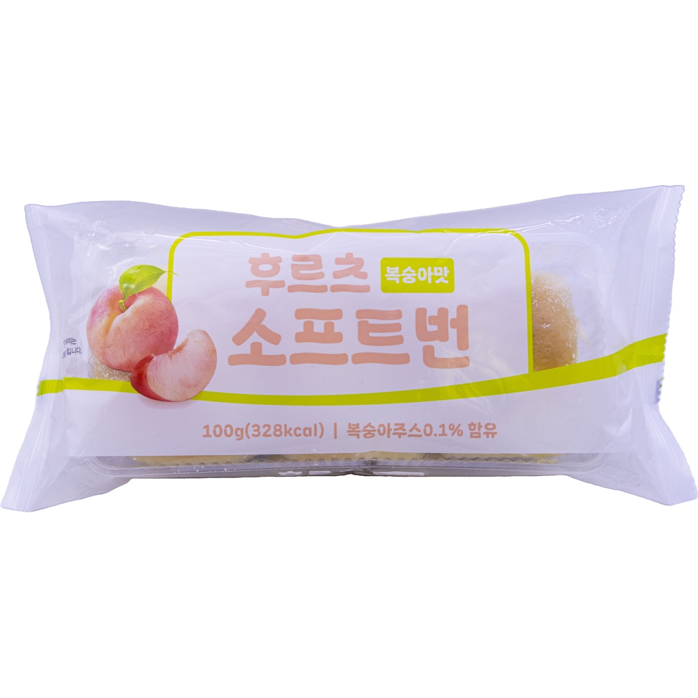 효성인터내셔날 후르츠 소프트번 복숭아맛 100g
