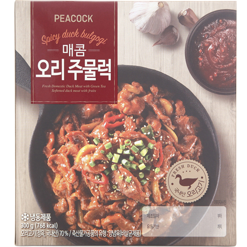 피코크 매콤오리주물럭 300g