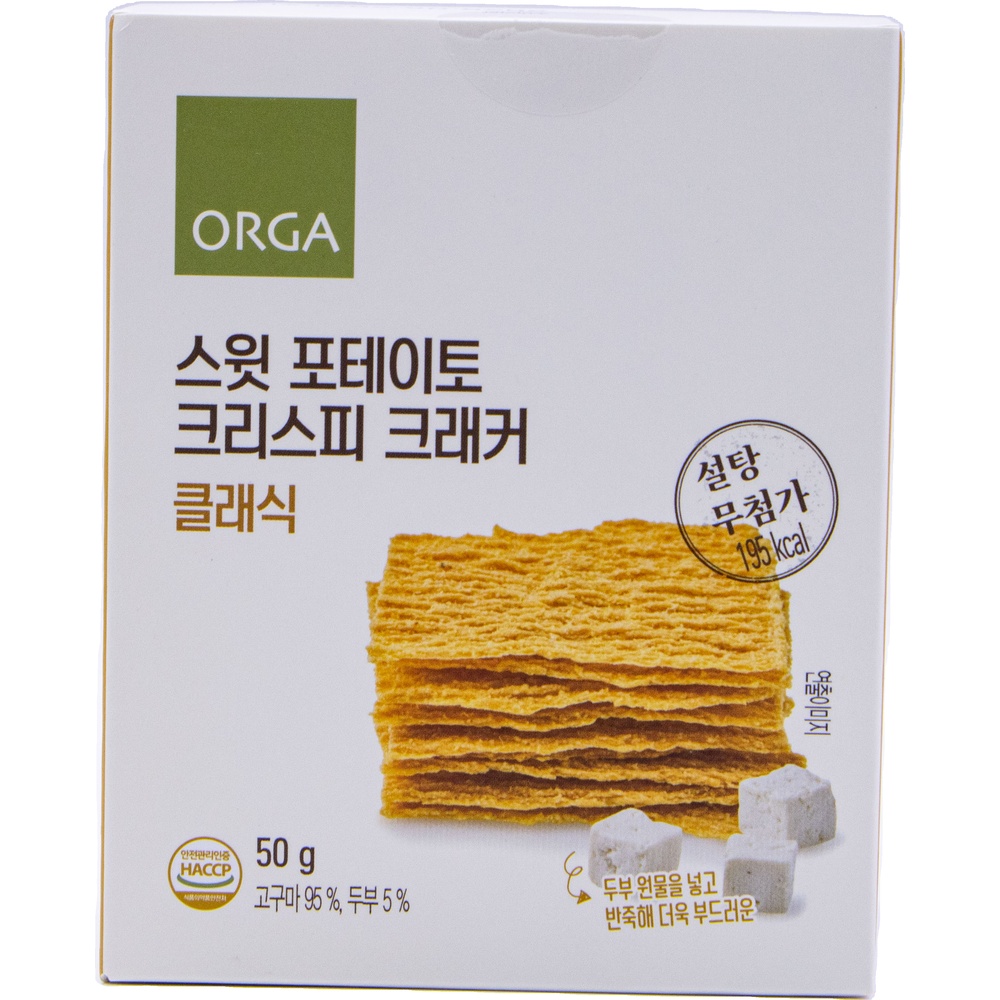풀무원 올가 스윗 포테이토 크리스피 크래커 클래식 50g