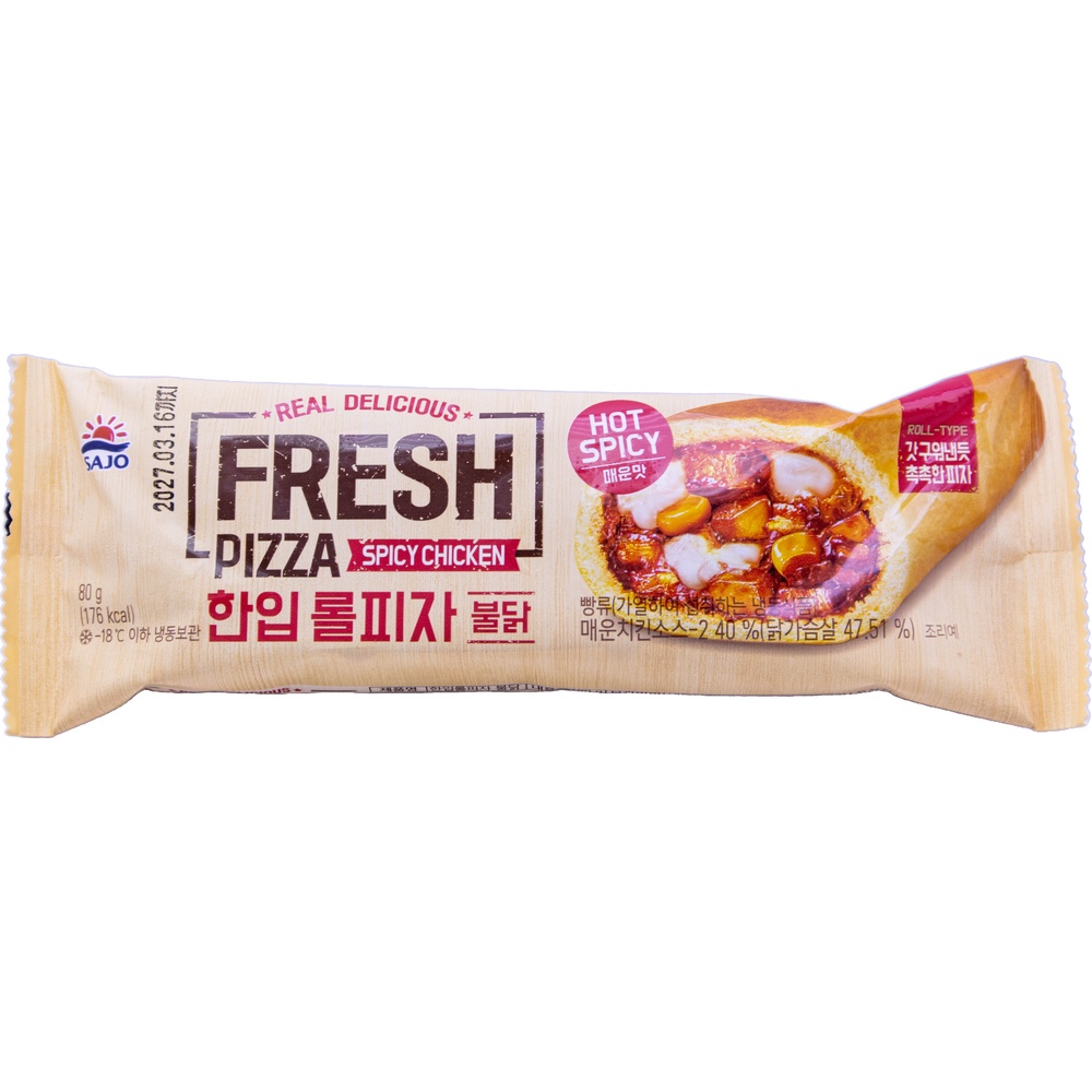 사조 한입롤피자 불닭 80g