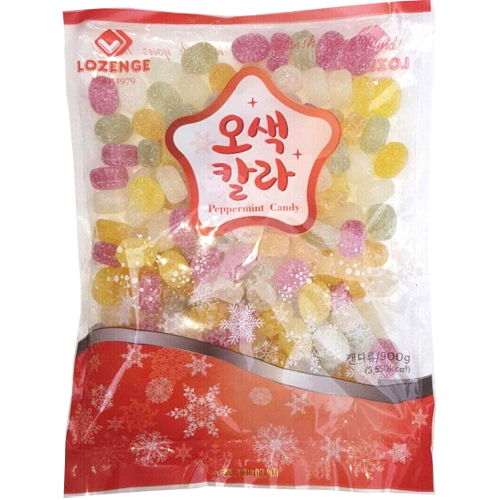 성호제과 로젠지 오색칼라 900g