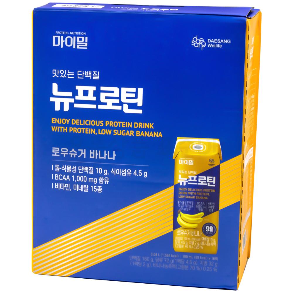 DAESANG Wellife 마이밀 뉴프로틴 로우슈거 바나나