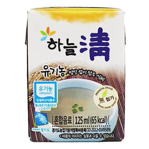하늘청 유기농 밥알없이맑은식혜 125ml