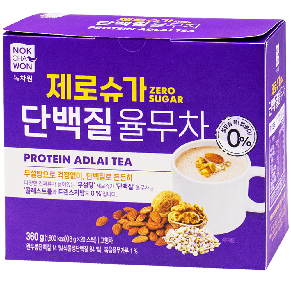 녹차원 제로슈가 단백질 율무차 18g