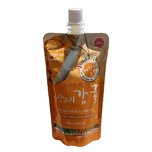 아람농장 아람드리 감귤 138ml