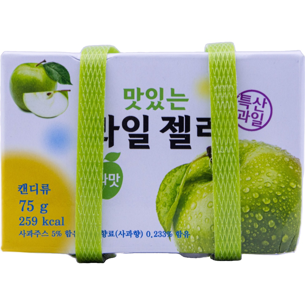 코코인터내셔널 맛있는 과일젤리 사과맛 75g