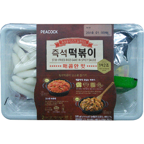 피코크 즉석떡볶이 매콤한맛 505g