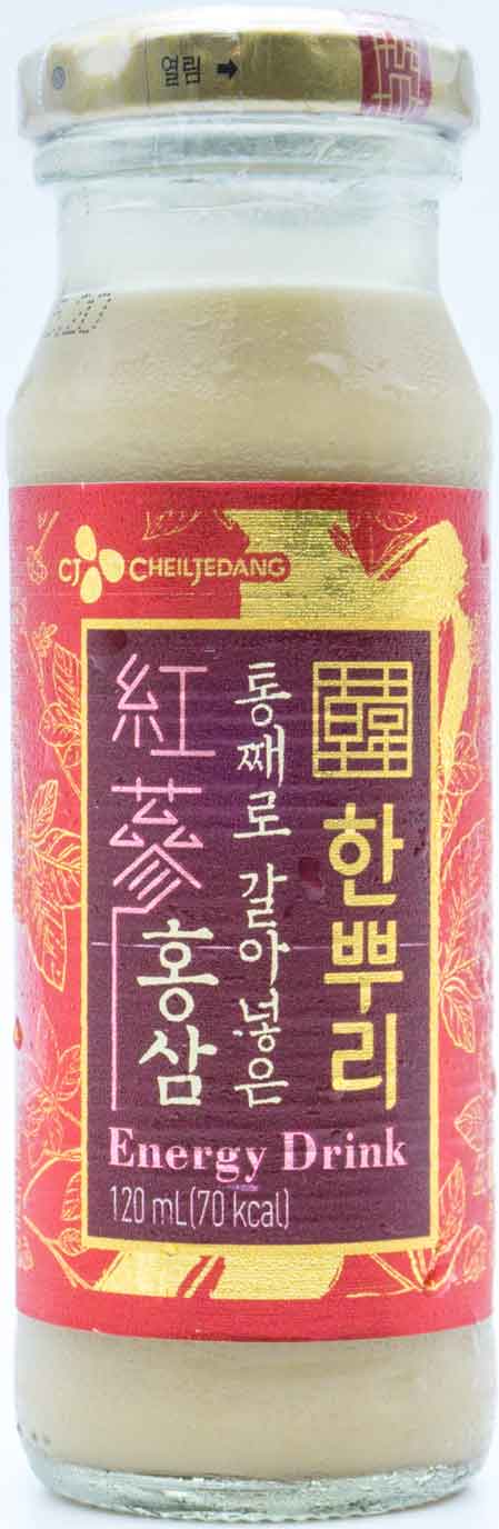 CJ 한뿌리 통째로 갈아넣은 홍삼 120ml