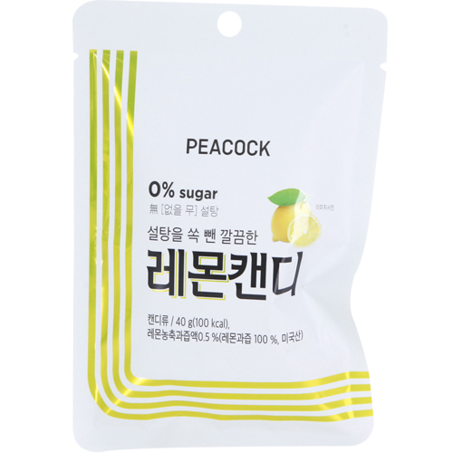 피코크 무설탕 레몬캔디 40g