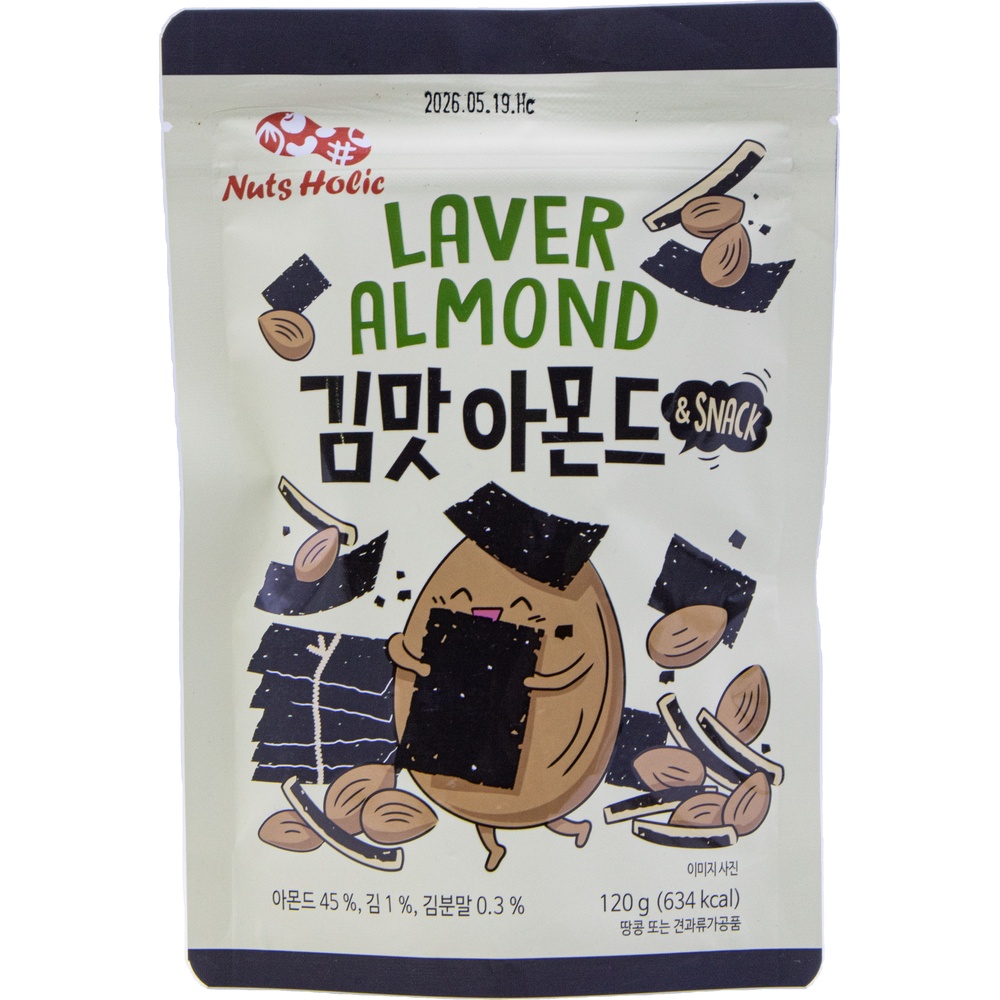 선명농수산 넛츠홀릭 김맛아몬드 스낵 120g