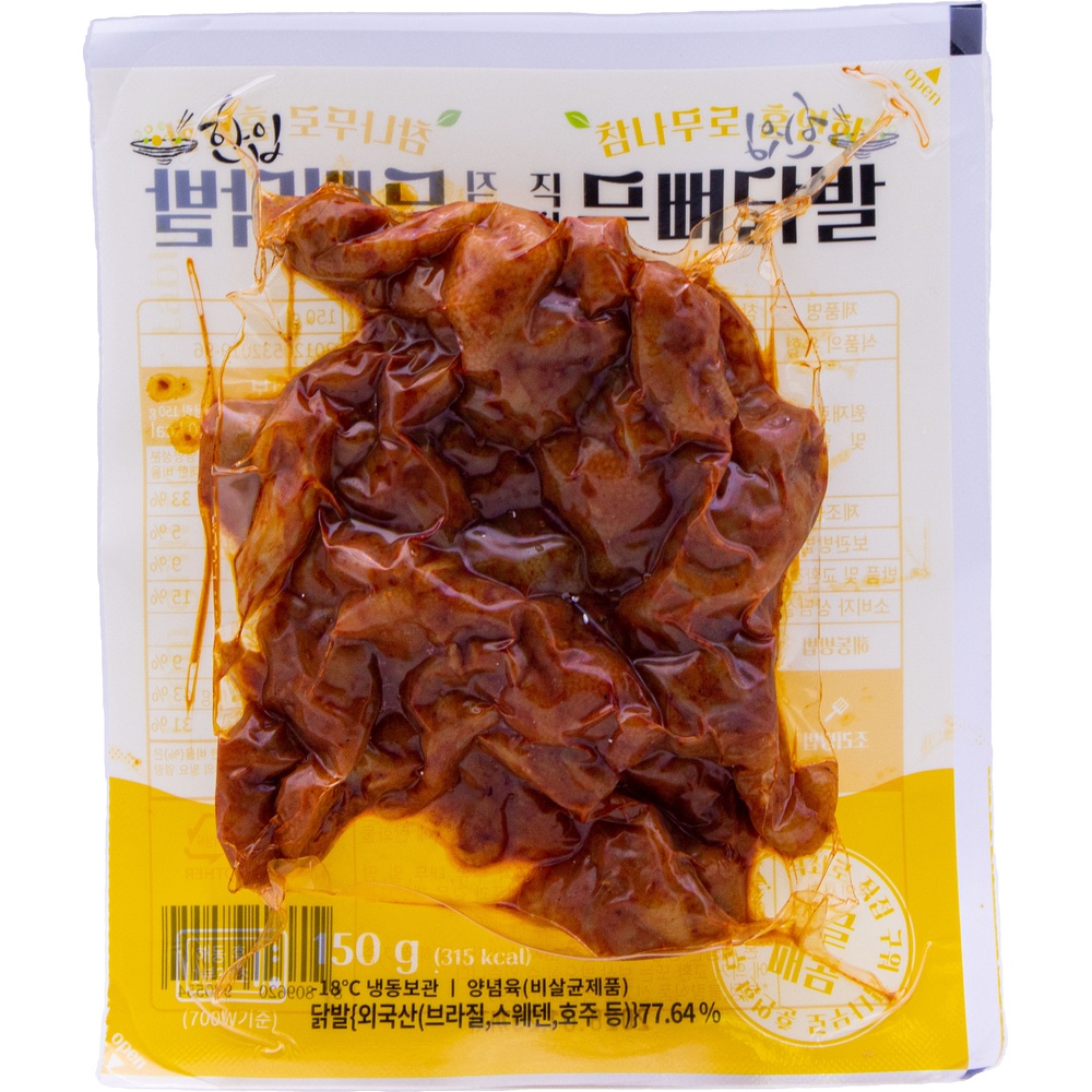 푸드로 한입 참나무로 훈연한 직화 무뼈닭발 150g