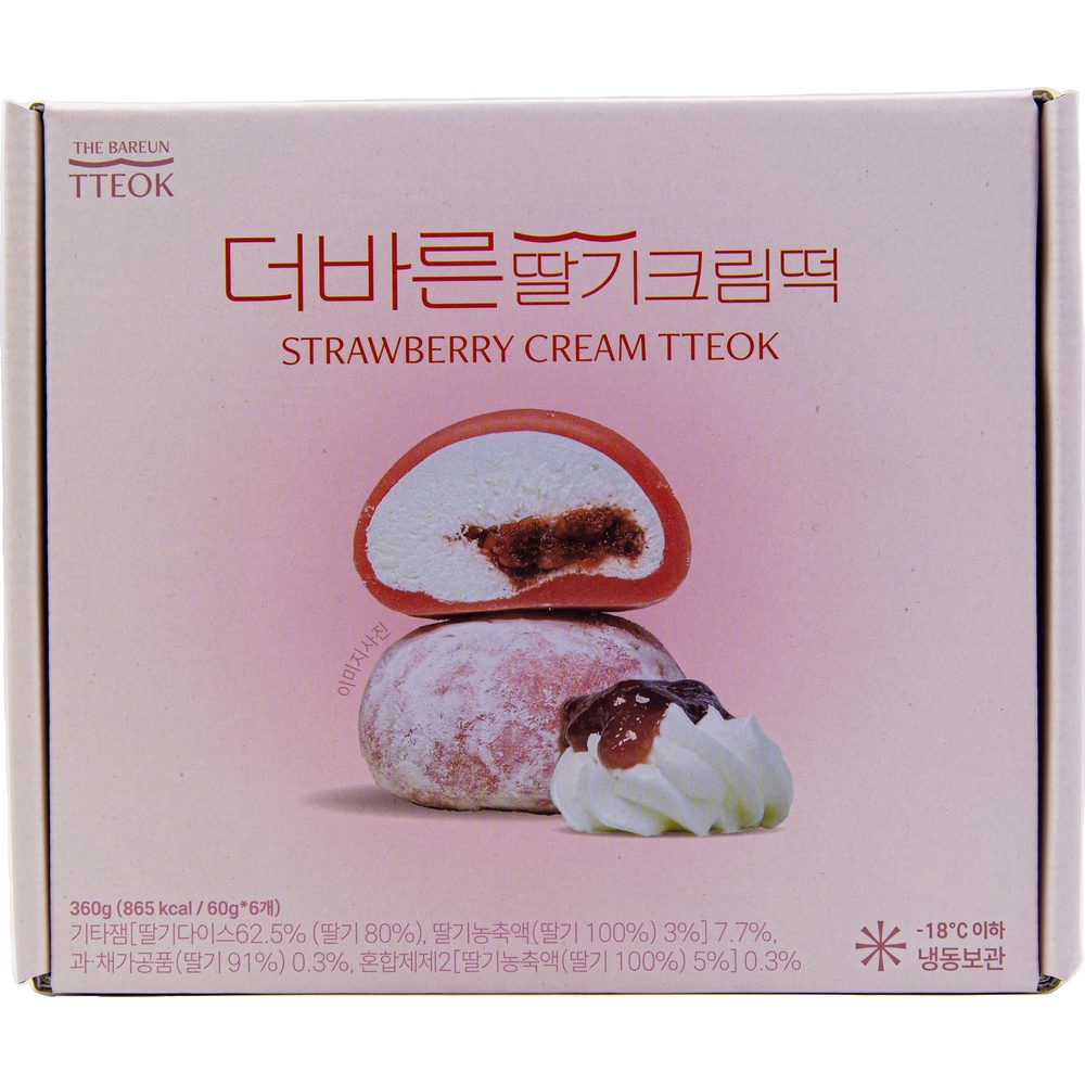 더바른떡 더바른 딸기크림떡 60g