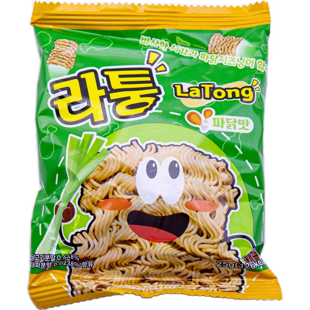 아이비전 라퉁 라면과자 파닭맛 25g