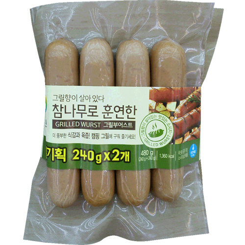 청정원 참나무로 훈연한 그릴부어스트 480g
