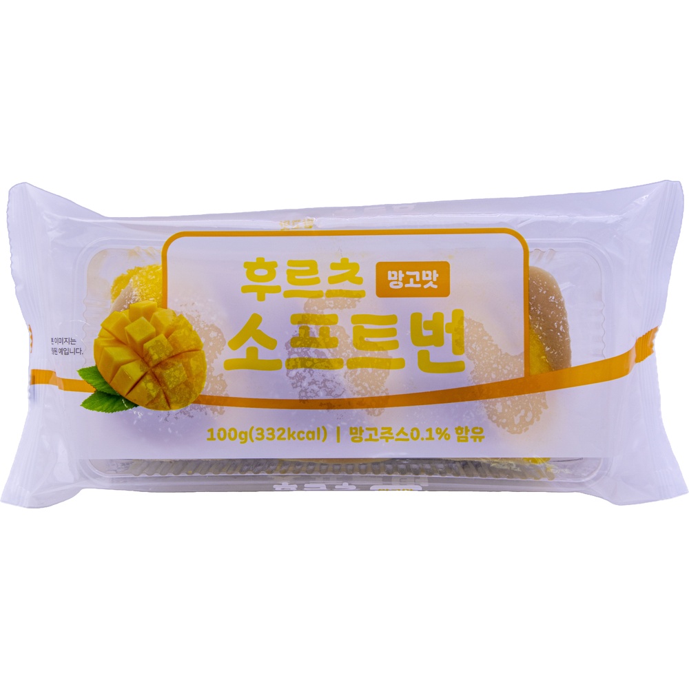 효성인터내셔날 후르츠 소프트번 망고맛 100g