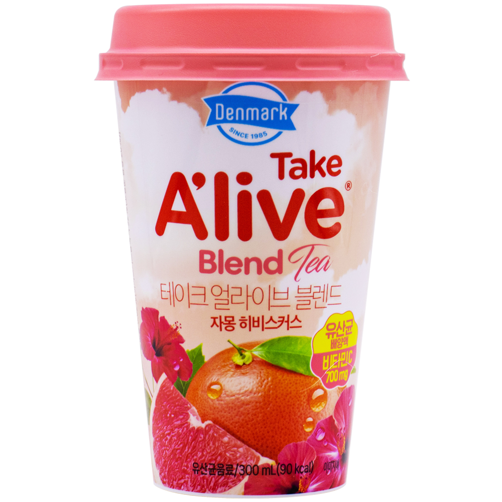 동원 덴마크 테이크 얼라이브 블렌드 자몽 히비스커스 300mL