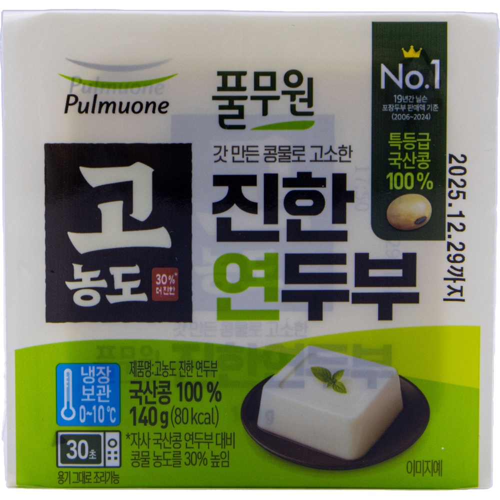 풀무원 고농도 30% 더 진한 진한 연두부 140g