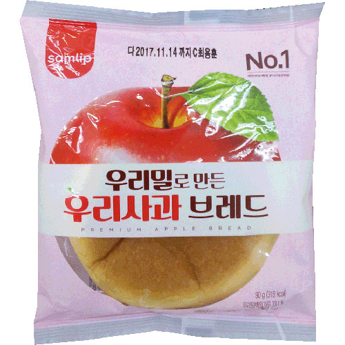 삼립 우리밀로 만든 우리사과 브레드 90g